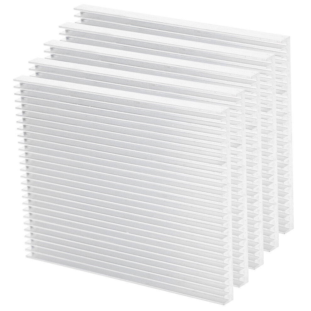 5Pcs Ultra Thin Aluminum Cpu Heat Sink Cooling Parts 100X80x7mm 8091382573994