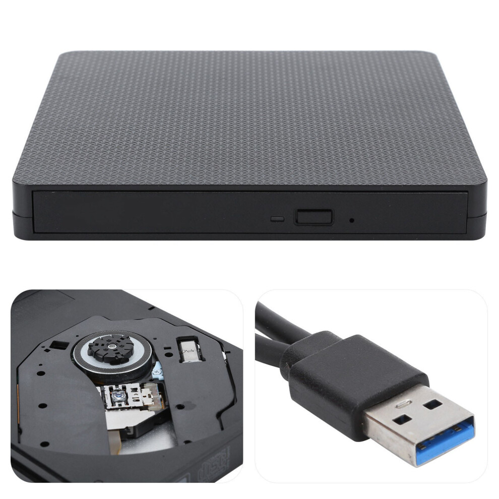 USB 3.0 External DVD Drive Optical Writer for Windows PCs, Black-image-OPC-PR5XCPK-NEW