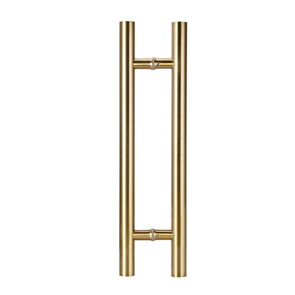 Heavy Duty Barn And Glass Door Handle, Doublesided Aluminum Alloy Pull Bar With Comfort Grip, Gold 100Cm 9199774674744