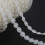 Pearls Beads String Beads Chain for Art-Water drop type Beig 7