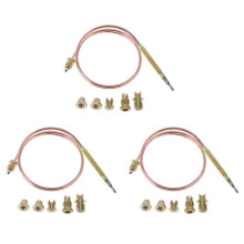 3st 60cm Gasfornuis Thermokoppel Verwarming Deelbrander Universele Open Haard Vervang Adapters Digitale Temperatuurregelaar