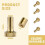 Brass Lamp  Knob,Turn /Off Light  Knob Replacement,Standard Size Twist  Knobs 4pcs 6