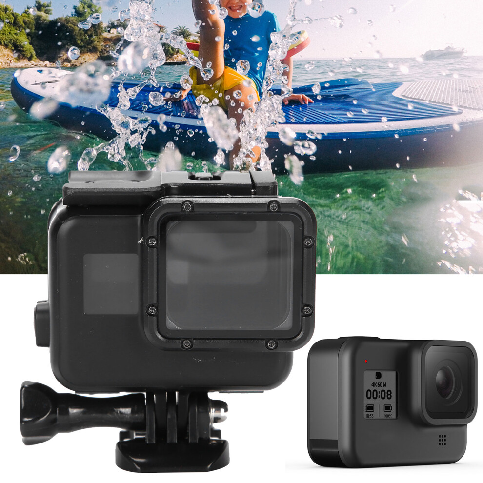 40M Waterproof Dive Housing Case For Gopro Hero 5 6 7 - Black 8791379592105