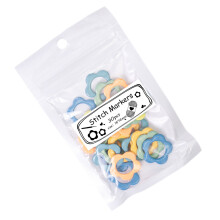 Reusable Iron Knitting Markers Random Color Selection-A