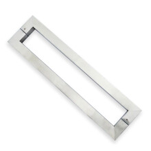Barn Door Handle Silver 64cm Heavy Duty Aluminum Alloy Sliding Glass Door Pull for Indoor Outdoor