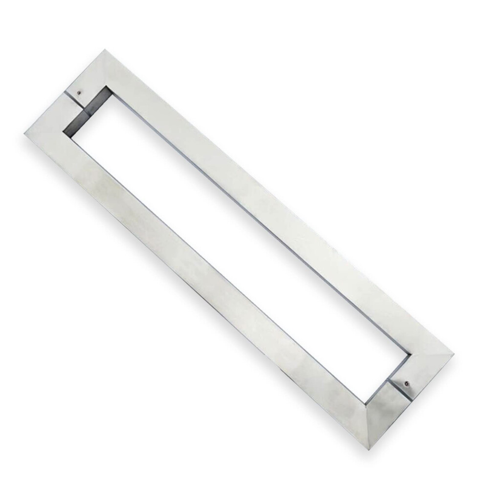 Barn Door Handle And Glass Door Pull, Heavy Duty 80Cm Aluminum Alloy Dualside Set, Rust Resistant 9187378925911