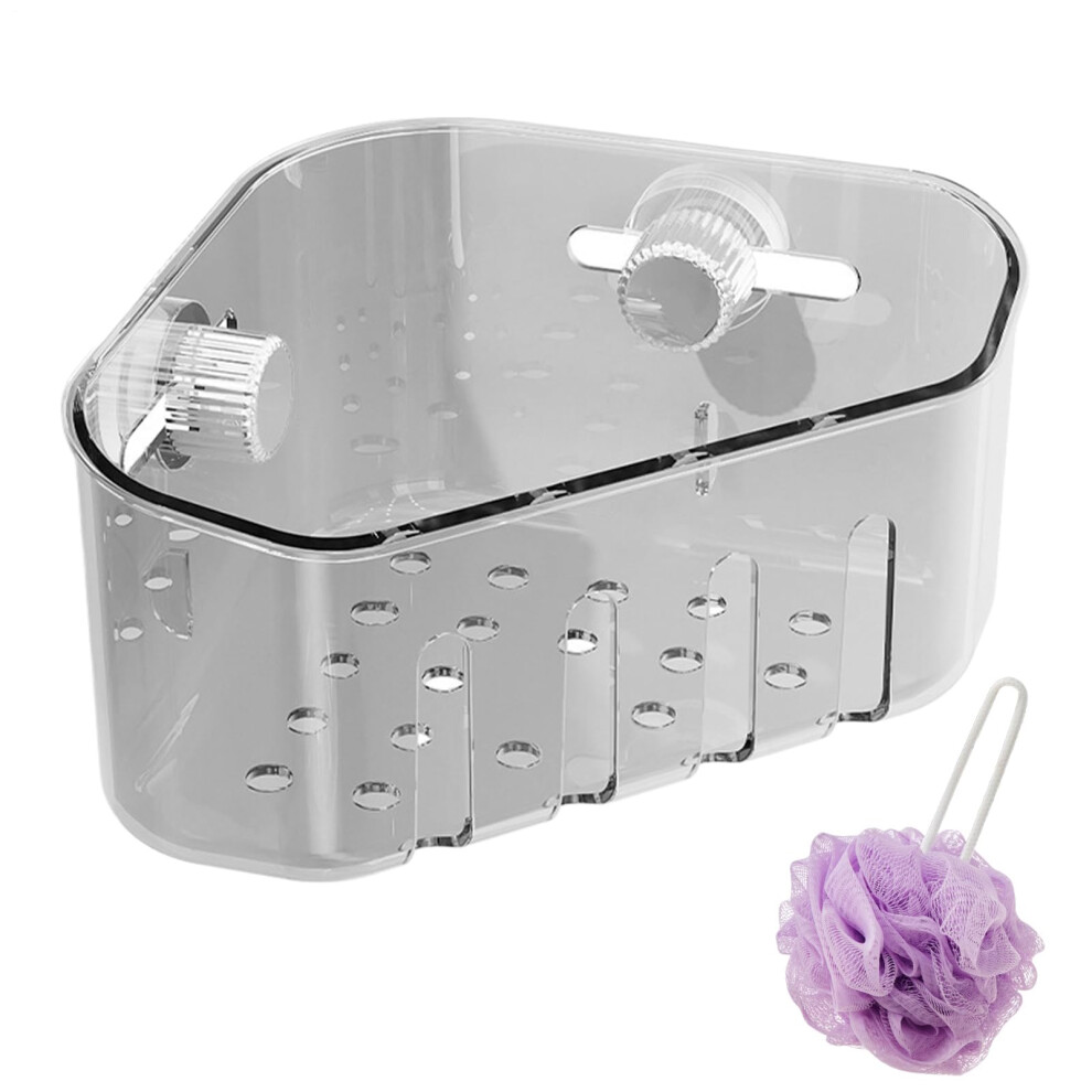 Sink Sponge Holder And Kitchen Sink Strainer With Dual Function Design, Strong Suction Cups, Transparent 9187378926017