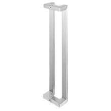 Stainless Steel Sliding Glass Door Handle with DoubleSided Pull, Rose Gold Finish, 80cm