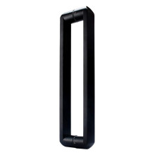 Barn Door Handle Matt Black 304 Stainless Steel, Modern Sliding Glass Door Pull for Home and Office, 700x740mm