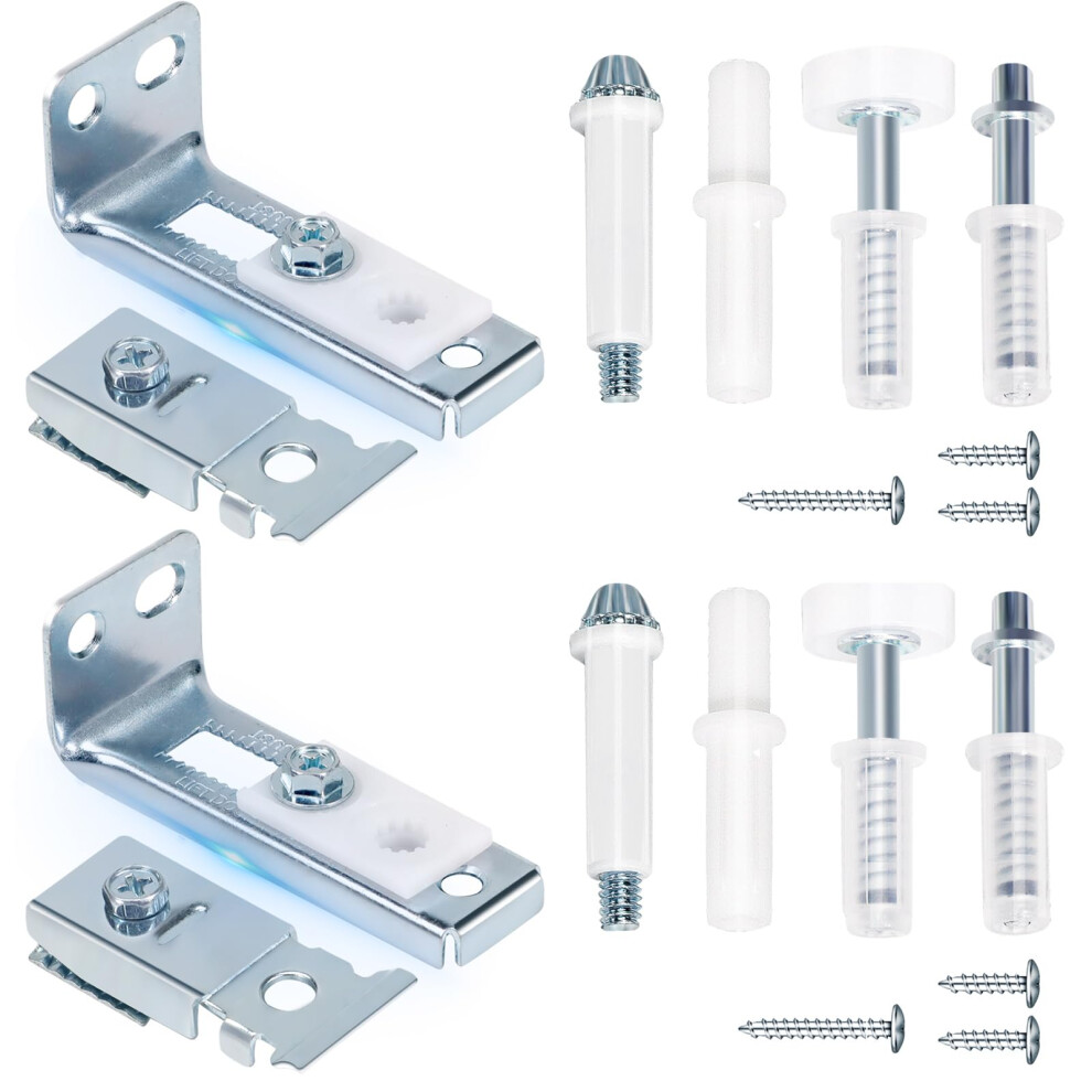 Bifold Door Hardware Kit 2Pack Silver, Smooth Operation Rustproof Easy Diy Closet Alignment 9094768926994