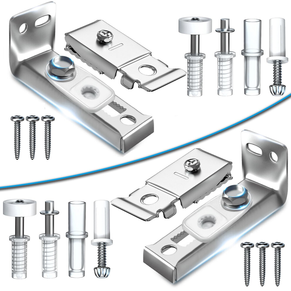 Bifold Door Hardware Kit For Closet Doors, 2 Pack Allinone Set With Brackets And Pivots 9094768927120