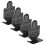 Stable 4Pcs Shoot Range Target Stand - Aluminium Alloy Base 1