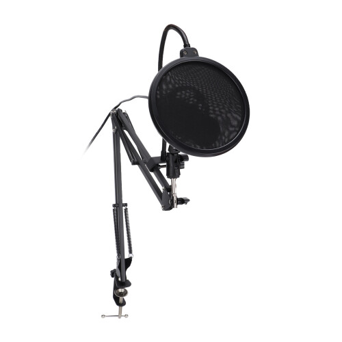 Adjustable Microphone Stand Heavy Duty Structure, Sturdy Material Foldable Arm For Studio Recording Broadcasting Compatible With Hyperx Quadcast Mic 2