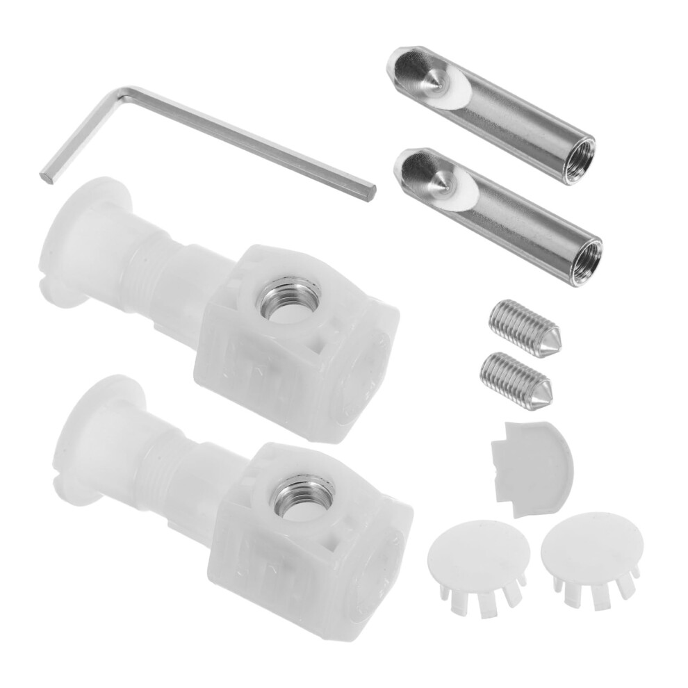 Universal Toilet Seat Hinges And Fixings Kit With Durable Bolts Nuts For Versatile Toilet Installation 9199774676205