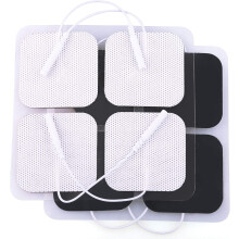 Confort et praticité, électrodes pour appareil TENS auto-adhésives, hypoallergéniques et sans latex, réutilisables et compatibles avec tous les