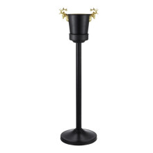 Large Stainless Steel Ice Bucket with Stand Black for Wine Beer Bar BBQ Party Wedding