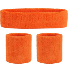 Ensemble en tissu éponge de coton pour une absorption inégalée, bandeau et bracelets de sport respirants pour évacuer la transpiration, garantie