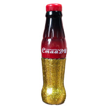 Bálsamo labial hidratante e protetor, enfeites natalinos vintage, ferramenta de beleza multifuncional, formato de garrafa de refrigerante, sorriso