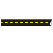Peel and Stick Road Design Wallpaper Border, Self Adhesive Waterproof Wall Trim 3.93'x118'