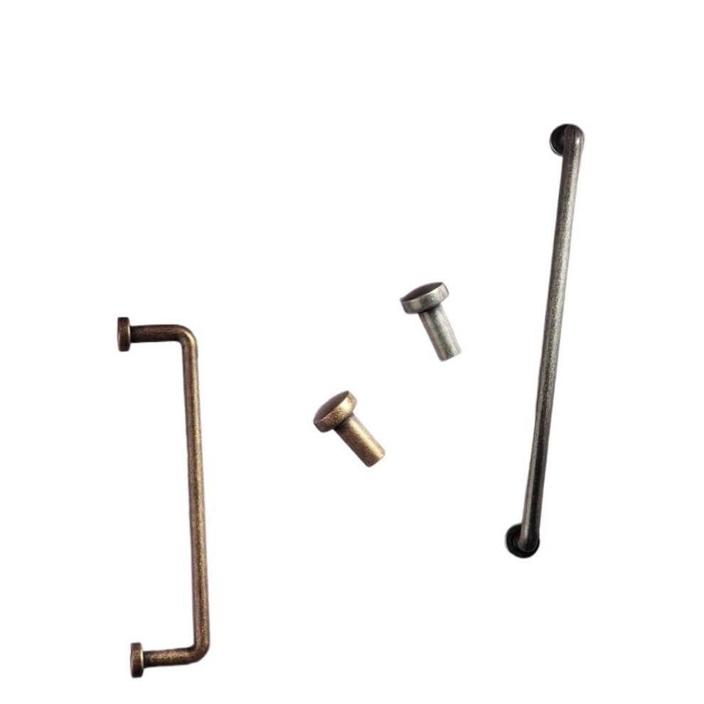 Antique Brass Cabinet Handles And Vintage Drawer Knobs, Retro Zinc Alloy For Kitchen Wardrobe B320mm 9094768927533