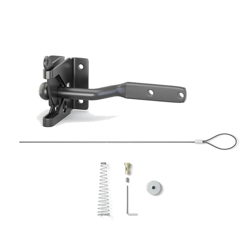 Heavy Duty Stainless Steel Gate Latch With Cable Pull, Selflocking, Weatherproof For Wooden Or Metal Fence 9094768927564