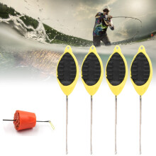 4pcs Fishing Crochet Hooks 8.8cm Silicaone Metal Bait Threading Needles