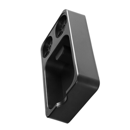 Coffee Tamper Stand ABS Material Grounds Bin Black Finish Home And Office Use