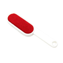 Double Sided Brush Cleaning Pet Hair Lint Remover, Reusable Electrostatic Dust Cleaner, Red Dust Brush