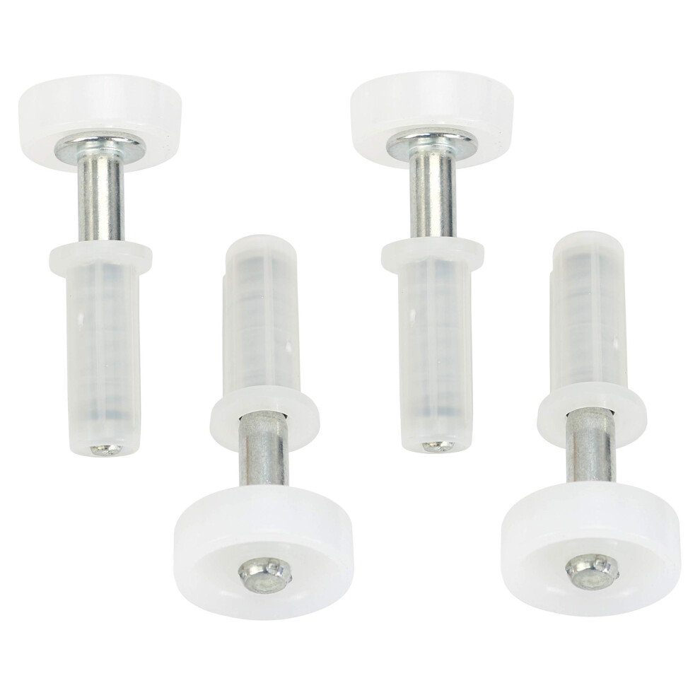 Springloaded Bifold Door Roller Guide 4Pack, Smooth Glide Replacement For Closet Doors 9094768927755