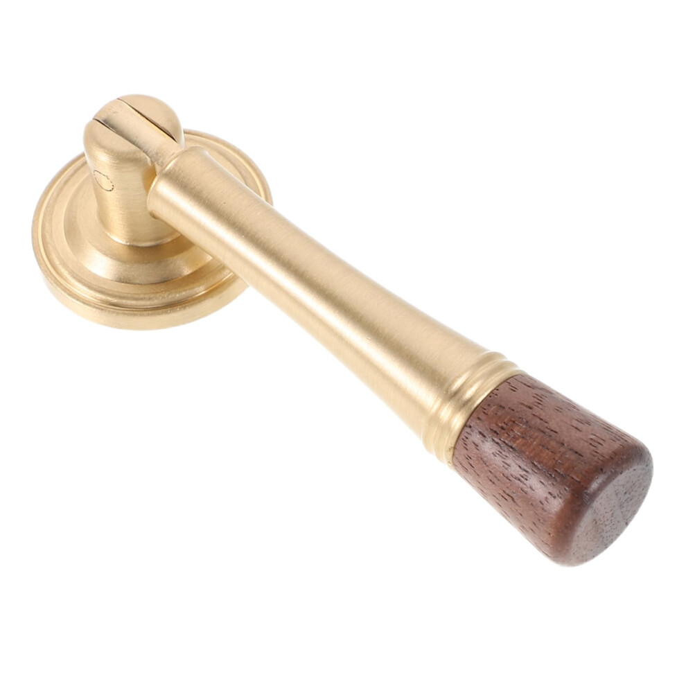 Vintage Brass Cabinet Handles With Wood Accents, Antique Drawer Pulls For Dressers And Cabinets 9199774677127