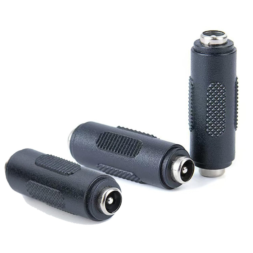5.5Mm X 2.1Mm Dc Power Connector Female To Female Adapter For Starlink Mini Cctv Led, 3Pcs 9199774677141