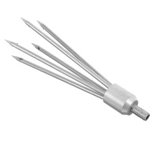 Fishing Spear Stainless Steel Barbed Fish Fork Head for Lake and River Spearfishing