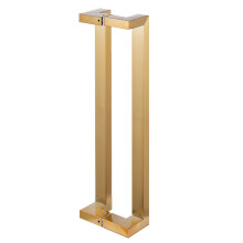 Gold Double Sided Stainless Steel Sliding Door Pull Handle 80cm Heavy Duty for Wood Glass Metal Doors