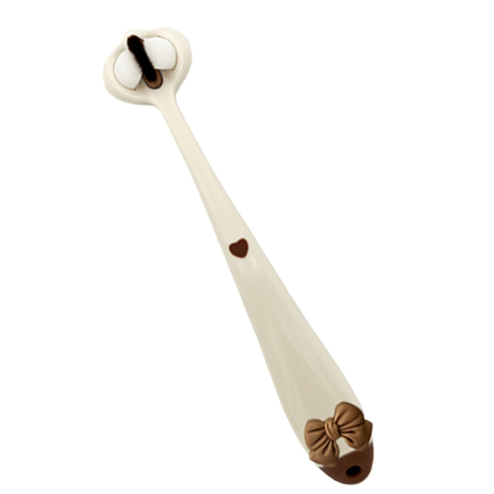 Toddler Toothbrush With Threesided Brush Head, Ultra Soft Bristles And Ergonomic Nonslip Handle Brown