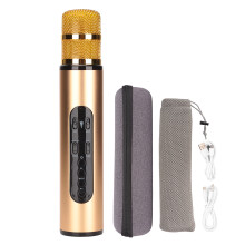 Microfone de karaokê sem fio Bluetooth, sistema de ajuste profissional, compatível com controle remoto substituível e com longo alcance de até 10