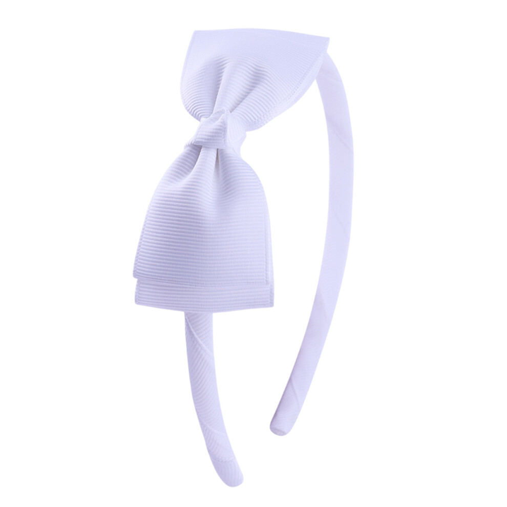 Charming Bowknot Headwear for Toddlers and Kids, High Quality Fabric Grosgrain Ribbon Hair Hoop, Easy to Style for Any Age, Solid Color Design Adds a