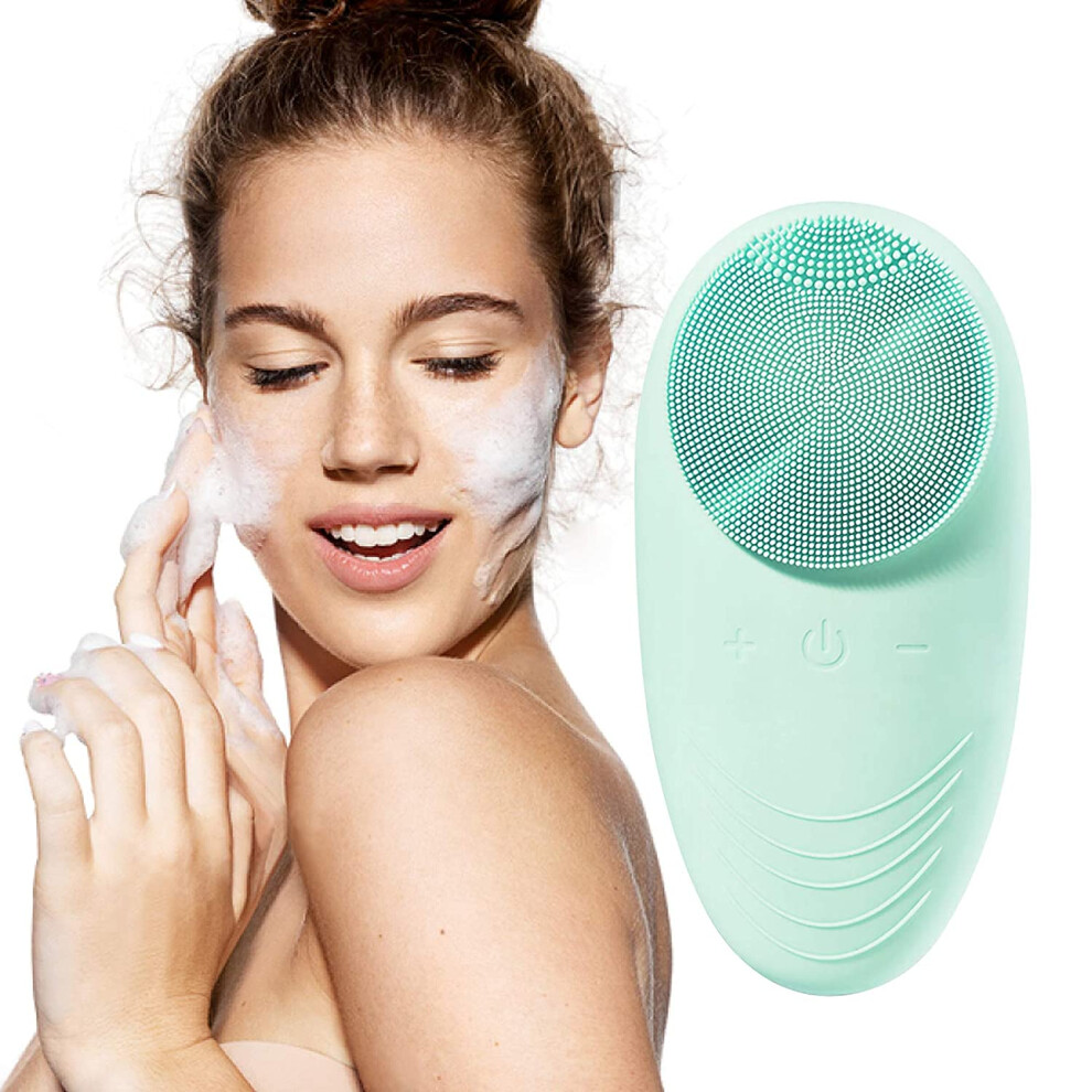 Deep Cleansing Facial Cleansing Brush, Long Lasting Charge: Sonic Vibrating Silicone Scrubber For Effective Deep Cleansing, Gentle Exfoliation, And F