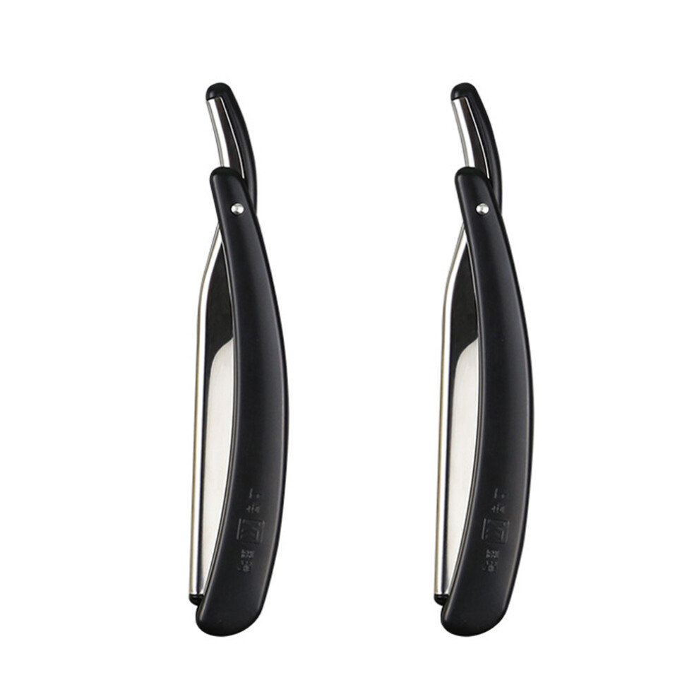 Professional Barber Straight Razor, Durable Stainless Steel Blades For Wet Shaving, Easy Blade Replacement System, Rounded Exposure Minimizing Cuts,