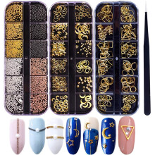 Suprimentos para nail art com encaixe personalizável, fáceis de aplicar para adesivos de unhas com qualidade de salão, design à prova d'água