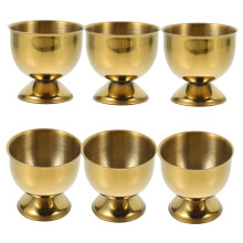 6Pcs Stainless Steel Egg Cups Set Elegant Table Display Durable EasyClean Holders for Kitchen