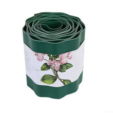 Plastic Lawn Edging Roll 15x9m Weatherproof Flexible Garden Border Fence for Grass Control