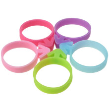 20PCS 5 Color Reusable Silicone Piping Bag Ties Leakproof Adjustable Icing Clips for Cake Decorating
