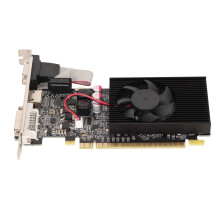 Graphics Card for Gaming, High Definition Multimedia Interface Graphics Processing Power DDR3 Memory Video Card with VGA and DVI Interfaces, Supports