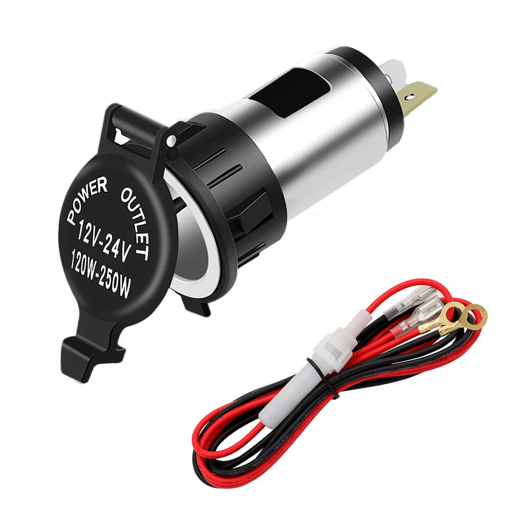 12V Cigarette Lighter Socket Waterproof Car Power Outlet With Fuse For Auto Truck Rv Boat 9199774679503