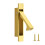 Satin Brass Pocket Door Pull Flush Mount Handle with SelfRetracting Edge Pull for Sliding Doors 1