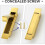 Satin Brass Pocket Door Pull Flush Mount Handle with SelfRetracting Edge Pull for Sliding Doors 2