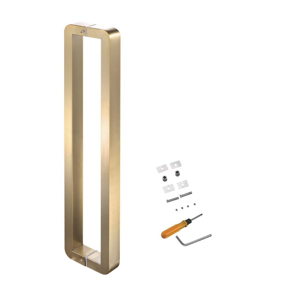 Barn Door Handle Kit Stainless Steel Dualsided Rustresistant For Sliding Patio Glass Doors Gold 9199774679701