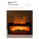 Fireplace Aroma Diffuser  Flame Humidifier Waterless Auto-Off with Remote and Realistic Fireplace Night Light,A 2
