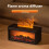 Fireplace Aroma Diffuser  Flame Humidifier Waterless Auto-Off with Remote and Realistic Fireplace Night Light,A 3