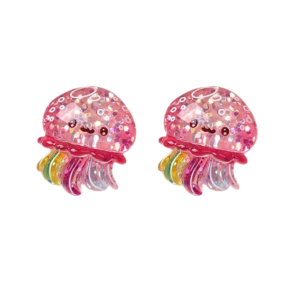 2/6Pcs Resin Sea Creature Miniature Cartoon Ocean-Jellyfish 7627000857781